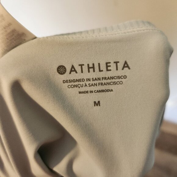 Athleta NWT High Waist Rib Swim Bottom Women’s Size M Dawn Blue Beach Pool - Picture 8 of 9